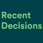 Recent Complaint Decisions